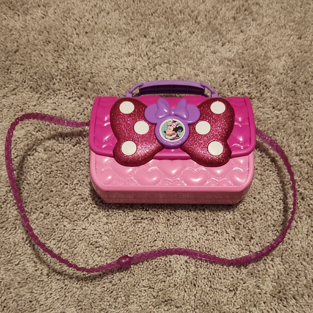 Minnie Mouse Pink and Purple Bow Handbag